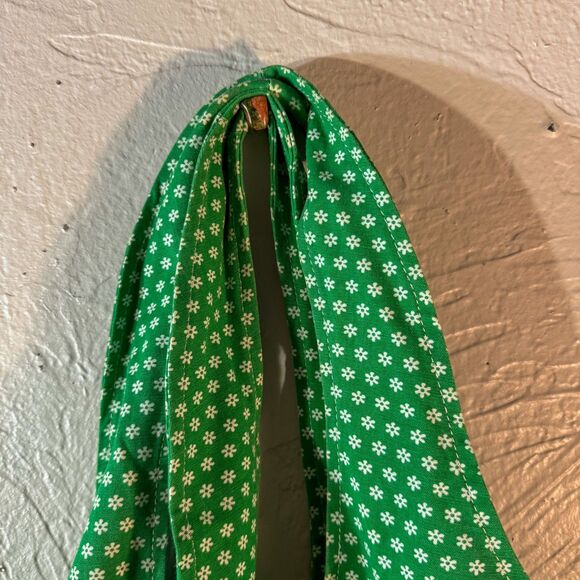 Vintage Y2K Lands' End Green Floral Shopper Tote Bag - Picture 6 of 9